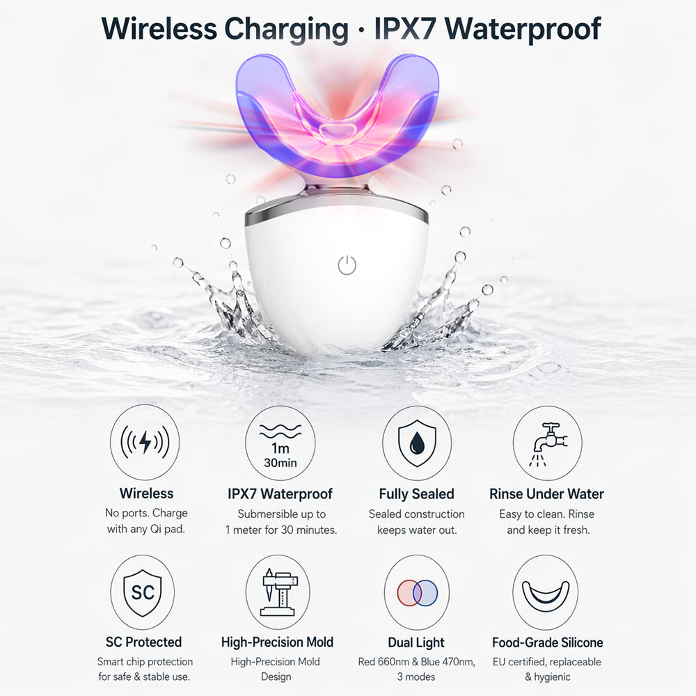 Want Magnetic Charging Whitening OEM and 5-Mode Whitening Device ODM?