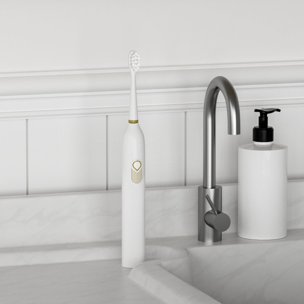 The proper way to use an electric toothbrush
