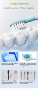 Sonic Sweeping Toothbrush for Oral Care Adherence