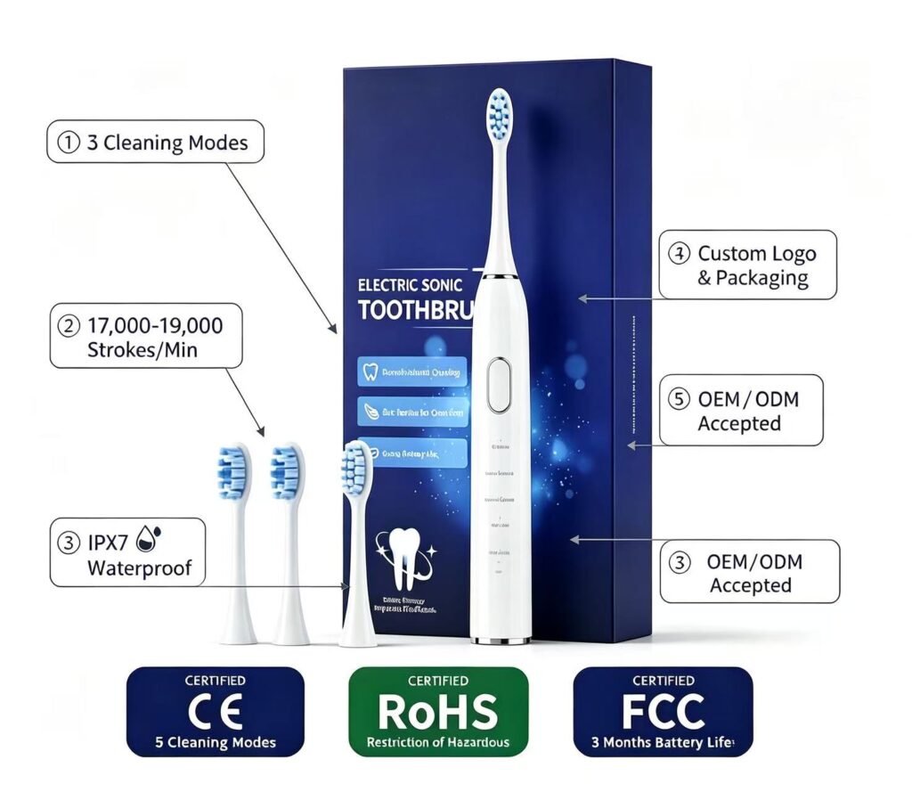 Custom Electric Toothbrush Manufacturing Solutions for E-commerce Sellers