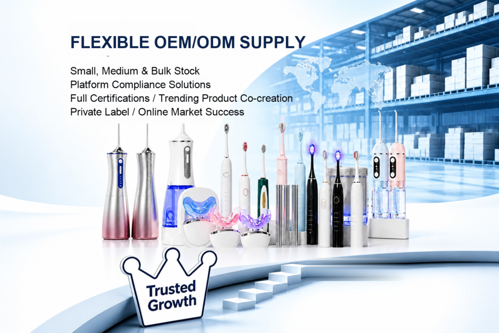 E-commerce sellers are businesses that sell oral care products through